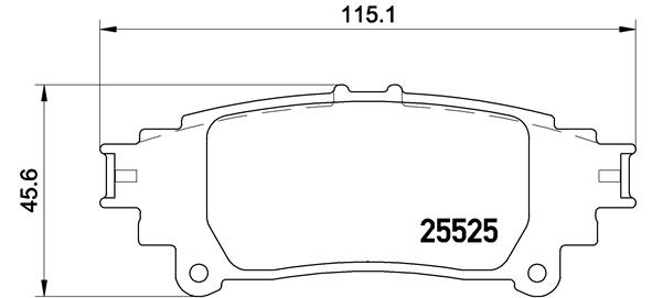 A.B.S. P 83 132 BREMBO Bremsbelagsatz, Scheibenbremse
